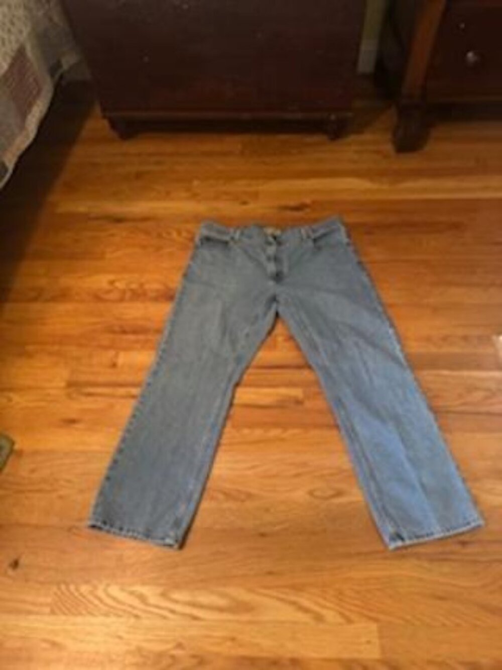 Men's LL Bean Standard Fit Blue Jeans 38x29